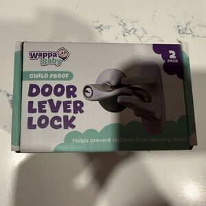 Wappa Baby Door Lever Lock - White & Purple